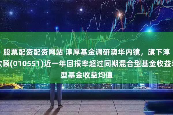 股票配资配资网站 淳厚基金调研澳华内镜，旗下淳厚欣颐(010551)近一年回报率超过同期混合型基金收益均值